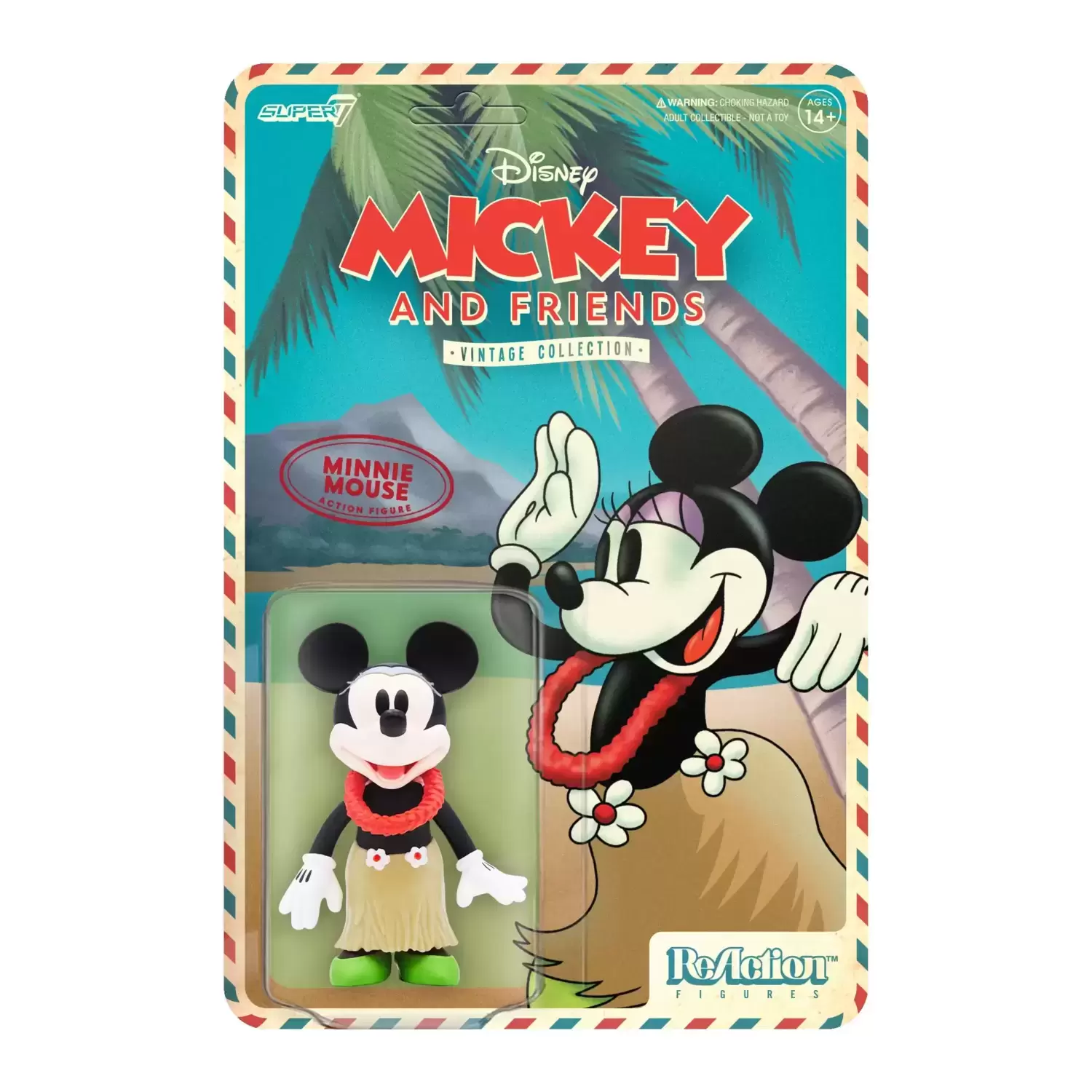 ReAction Figures - Mickey And Friends - Minnie Mouse (Hawaiian Holiday)