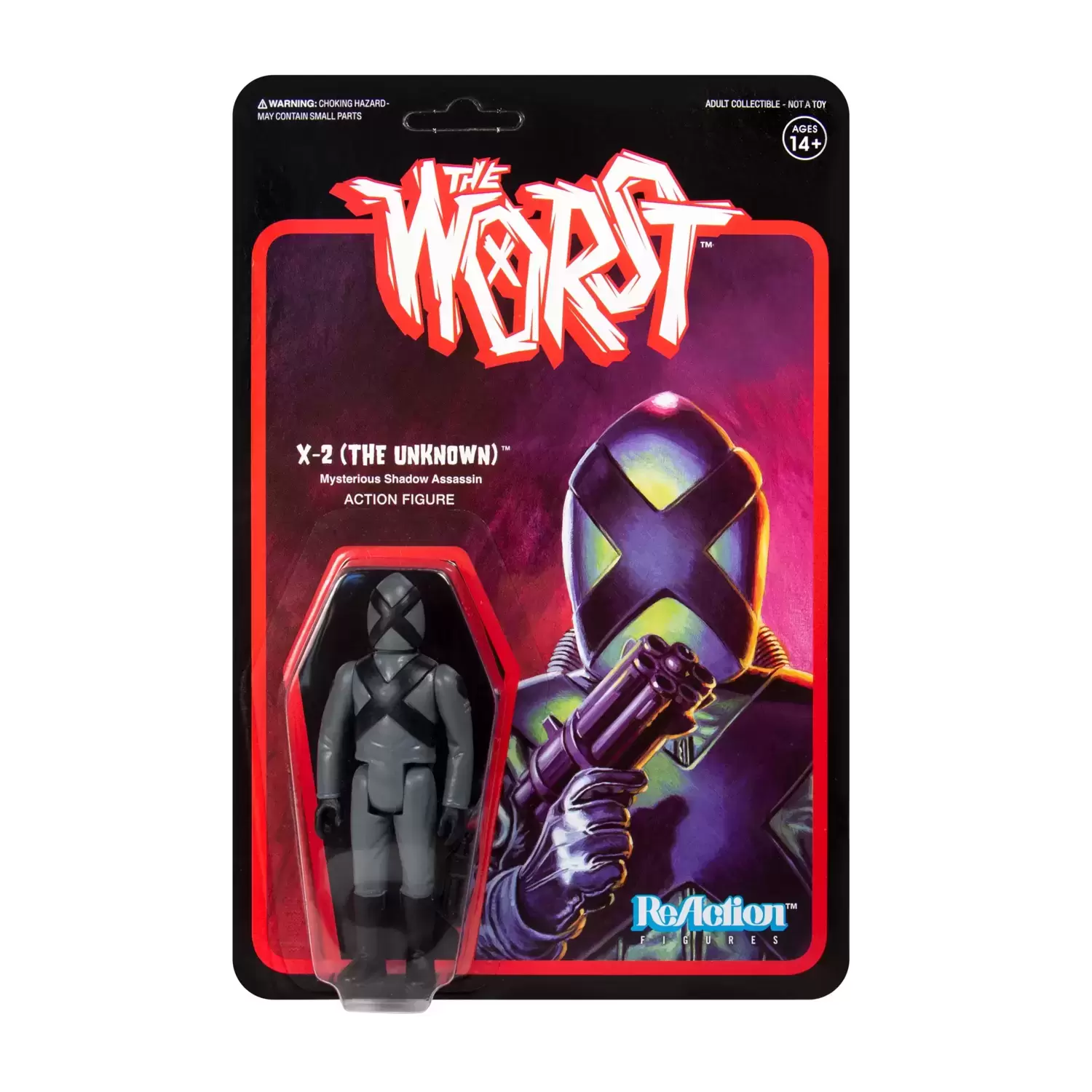 ReAction Figures - The Worst - X-2 (The Unknown) Wide Release Color