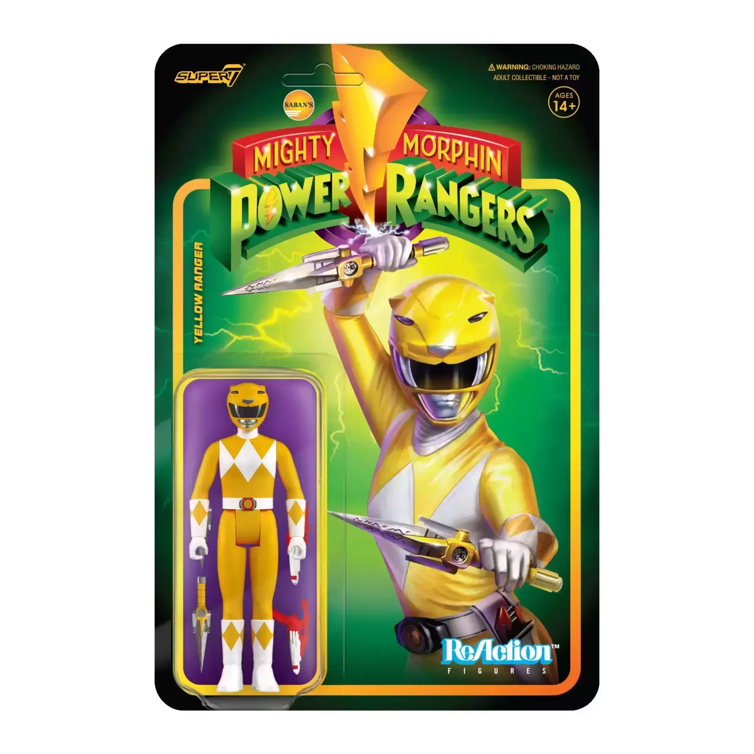 ReAction Figures - Power Rangers - Yellow Ranger
