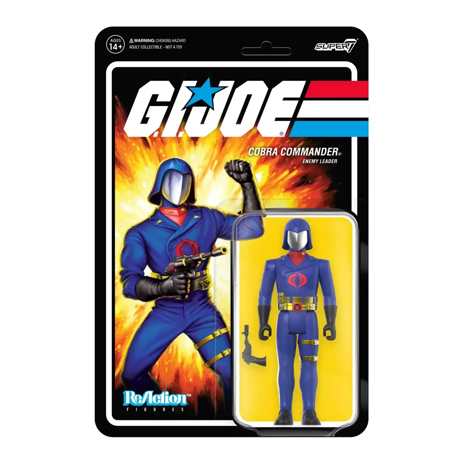 Super7 ReAction - G.I. Joe - Cobra Commander (Toy Colors)