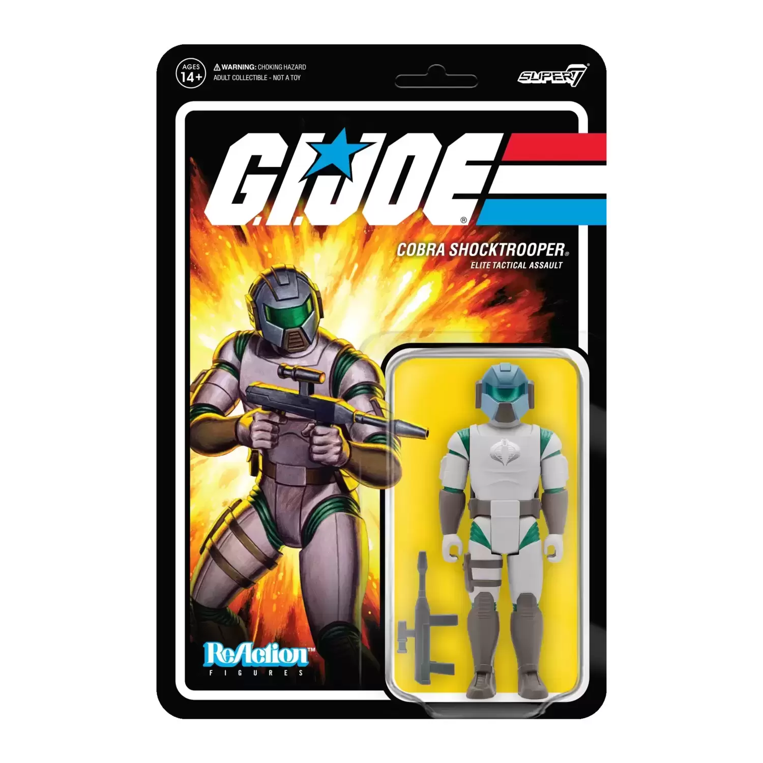 Super7 ReAction - G.I. Joe - Cobra Shocktrooper (Rifle A)