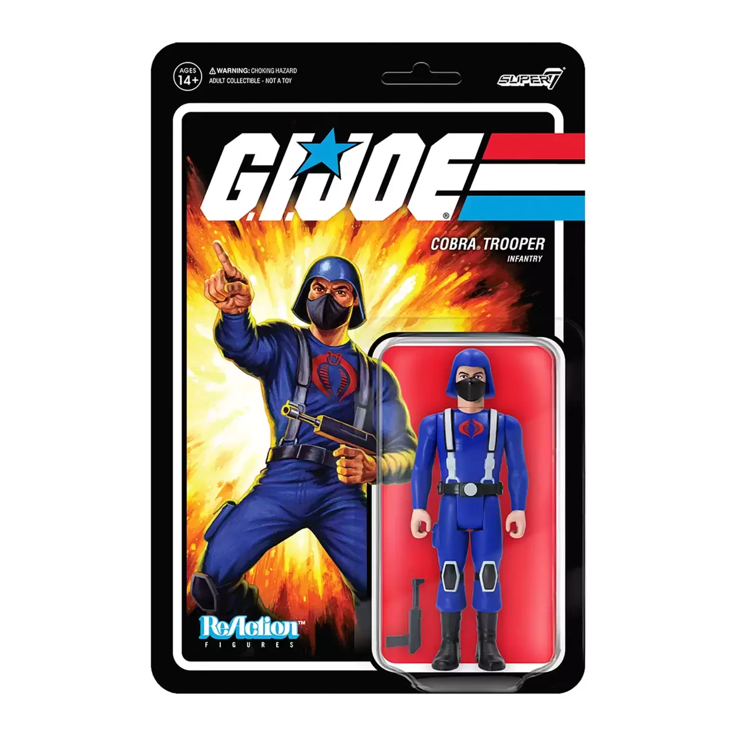 Super7 ReAction - G.I. Joe - Cobra Trooper Y-back (Pink)