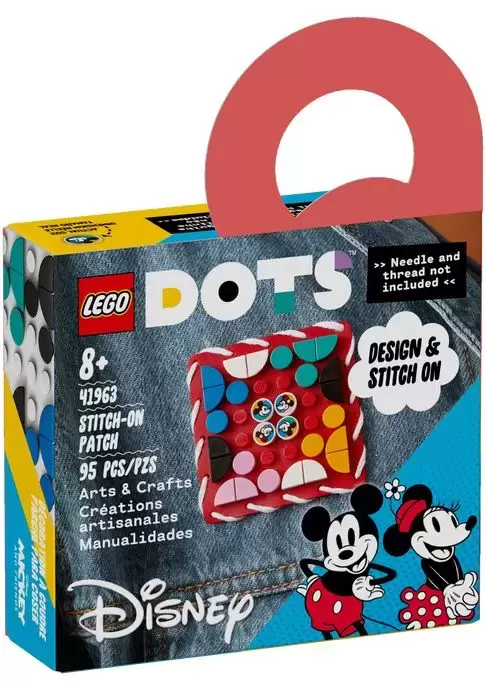 LEGO Dots - Mickey Mouse & Minnie Mouse Stitch-on Patch