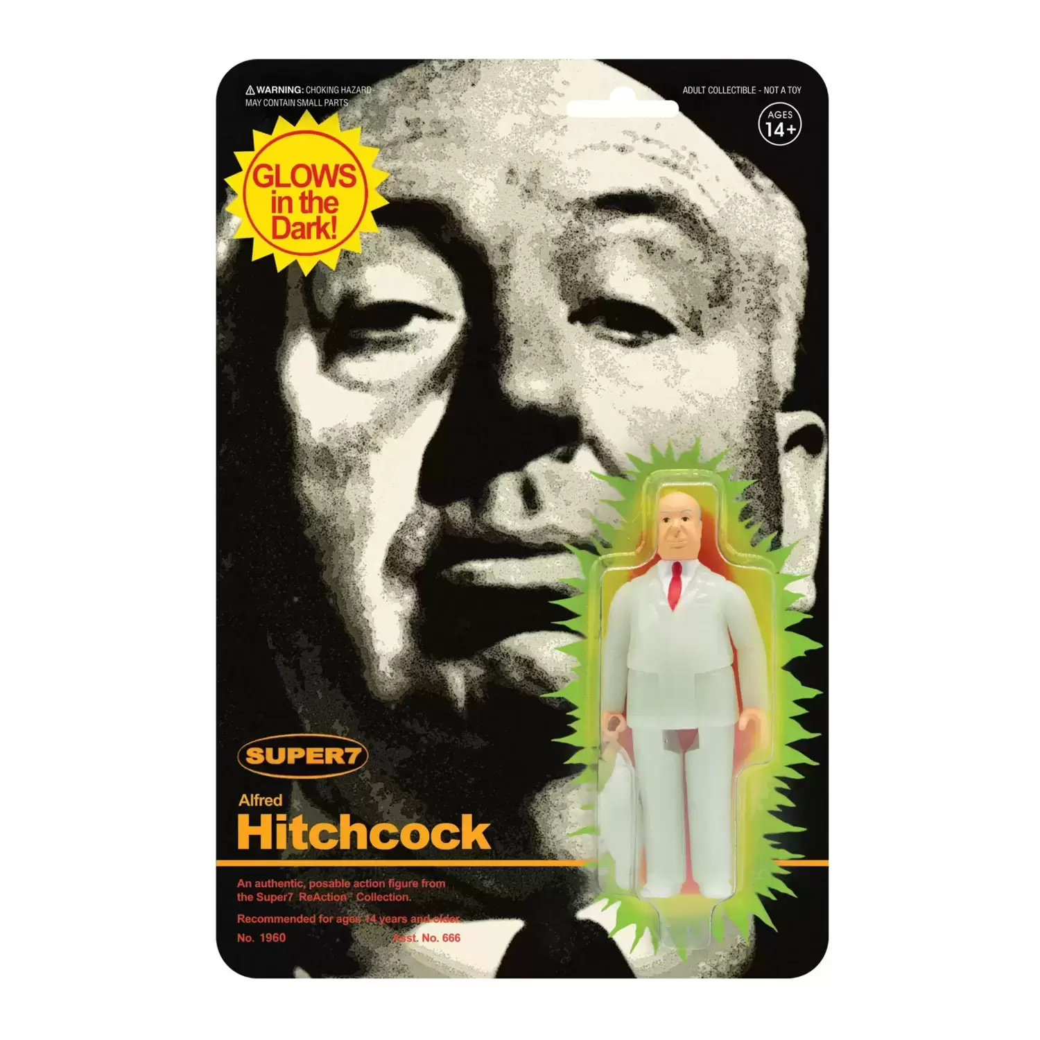 ReAction Figures - Alfred Hitchcock -  Monster Glow