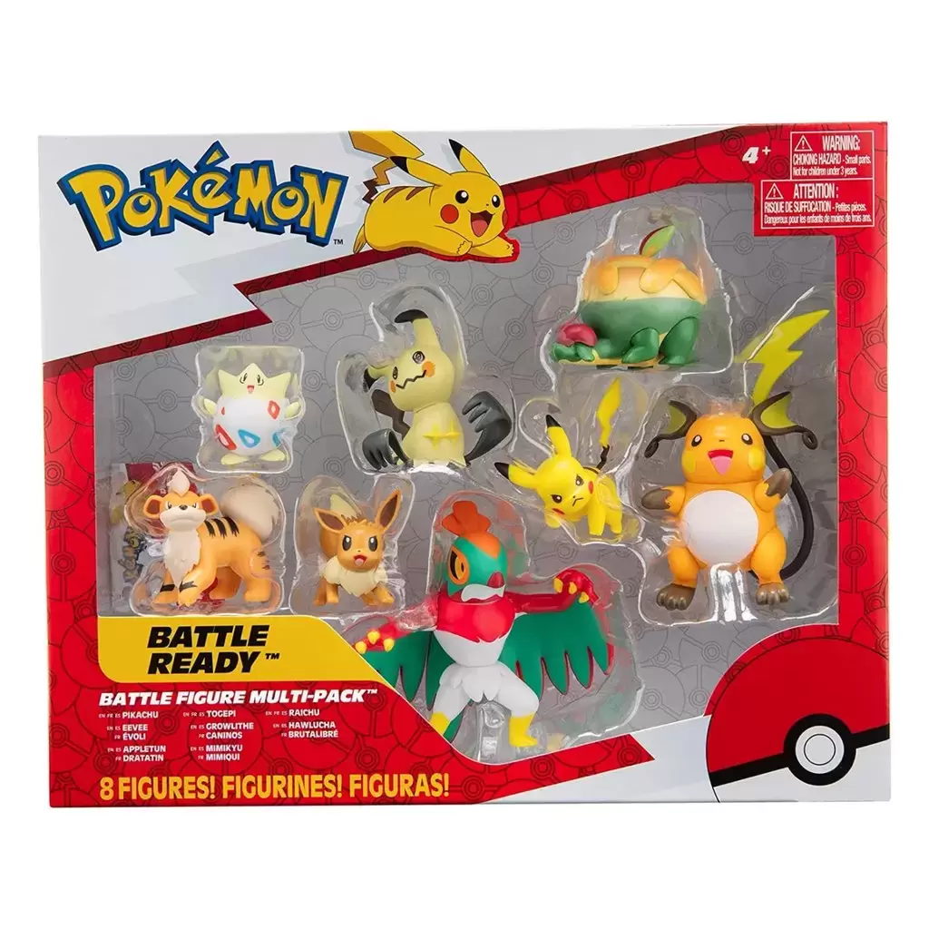 Pokémon Action Figures - Battle Figure Multi-Pack - 8-Pack (Pack 1)