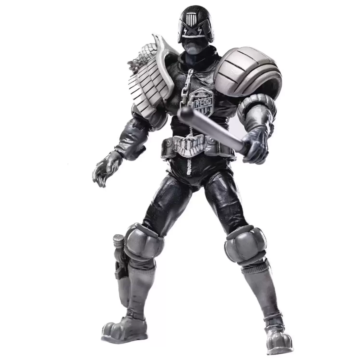 HIYA Toys - Judge Dredd - Black and White Judge Dredd - Exquisite Mini 1:18