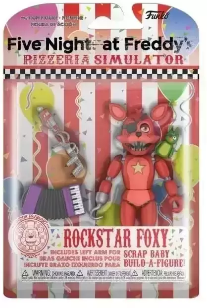  Funko Action Figure: Five Nights at Freddy's (FNAF) Pizza Sim:  Rockstar Foxy Collectible - FNAF Pizza Simulator - Collectible - Gift Idea  - Official Merchandise - for Boys, Girls, Kids 