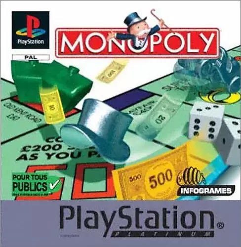 Jeux Playstation PS1 - Monopoly - Platinum