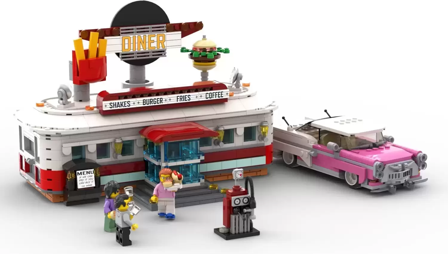 1950's Diner - LEGO Bricklink set 910011