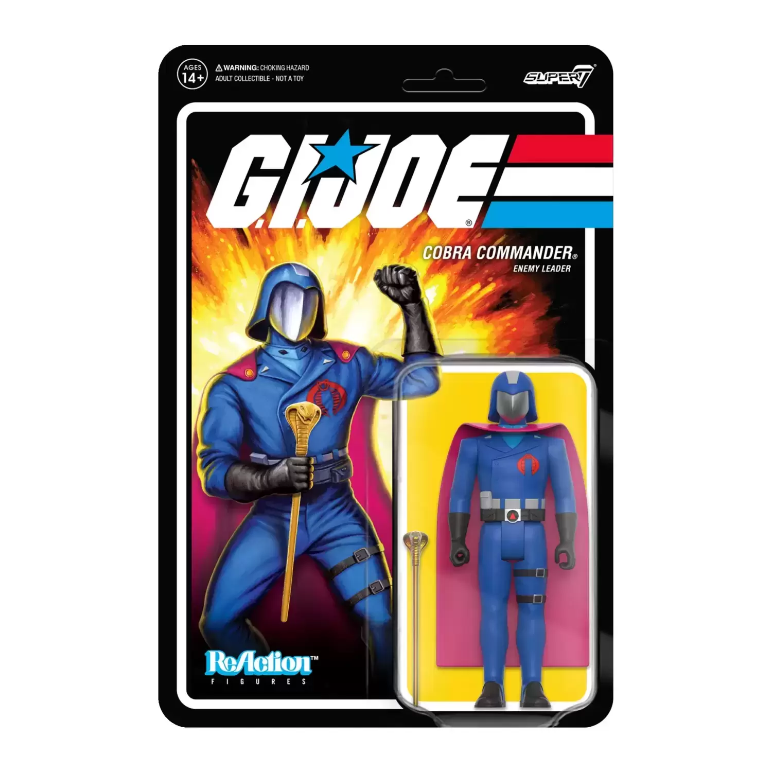 Super7 ReAction - G.I. Joe - Cobra Commander (Cape & Scepter)