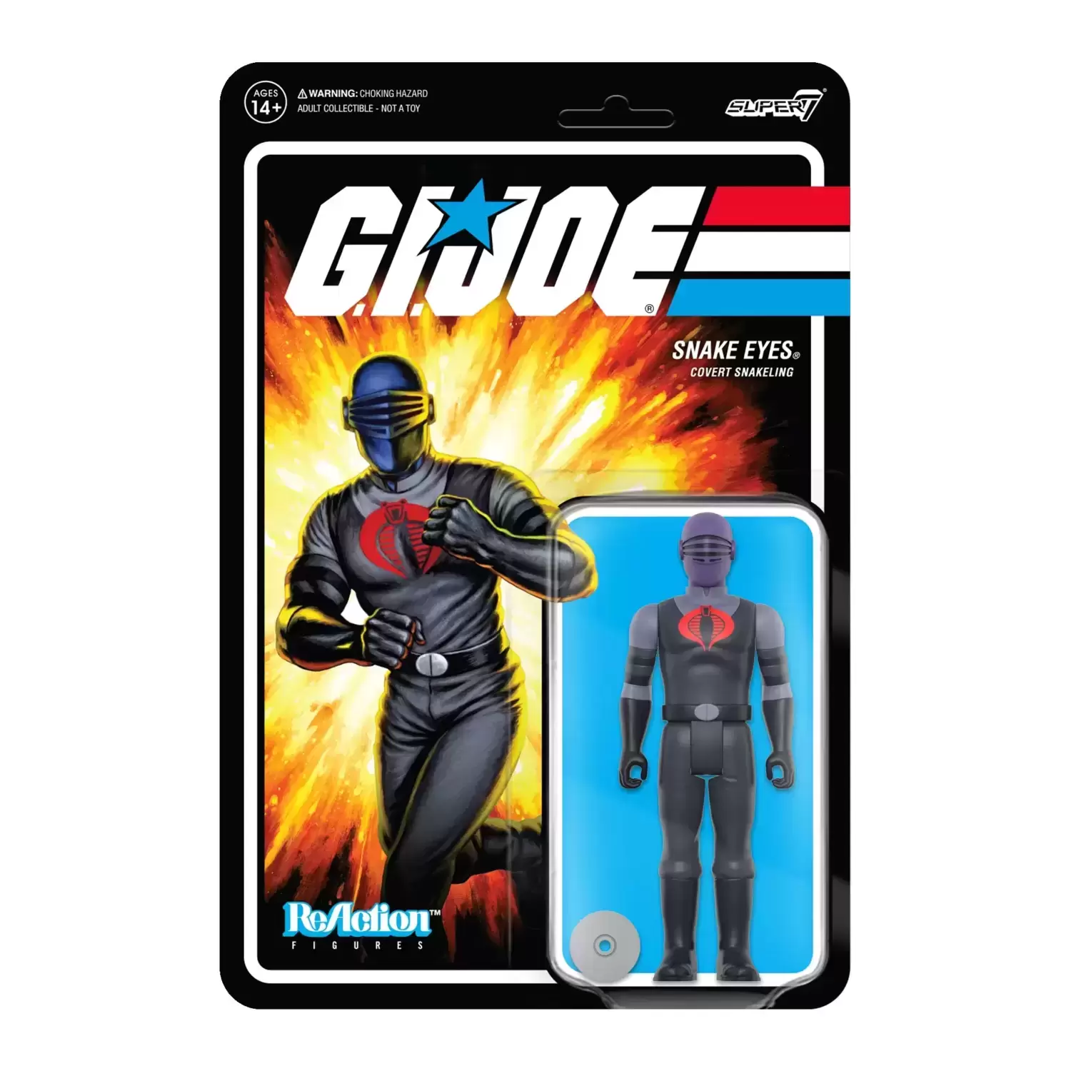 Super7 ReAction - G.I. Joe - Snake Eyes (Pyramid of Darkness)