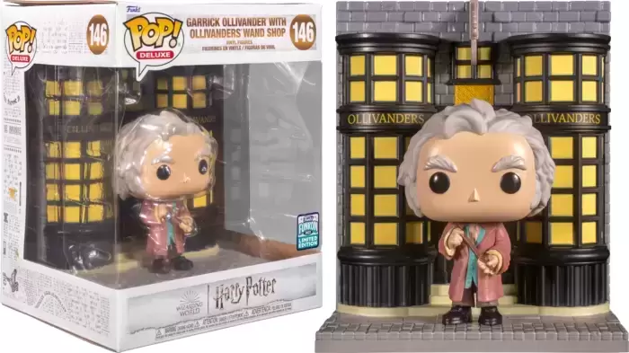 POP! Harry Potter - Garrick Ollivander with Ollivanders Wand Shop