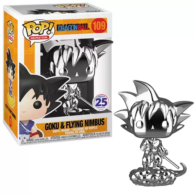 POP! Animation - Dragon Ball - Goku & Flying Nimbus (Silver Chrome)