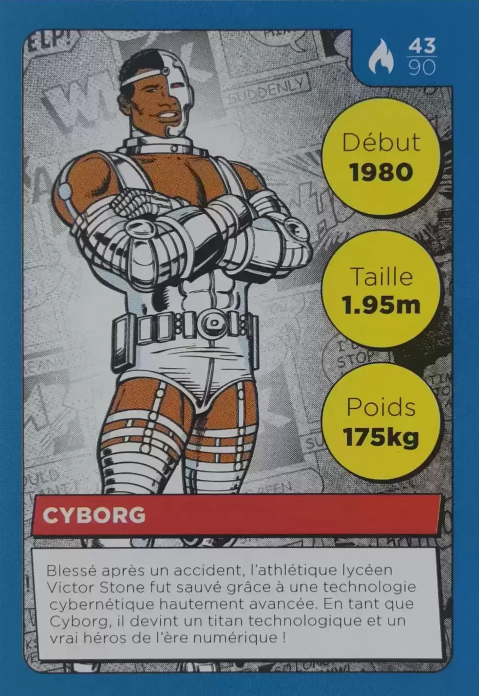 Cartes Auchan DC Comics - Cyborg