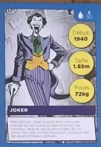Cartes Auchan DC Comics - Joker
