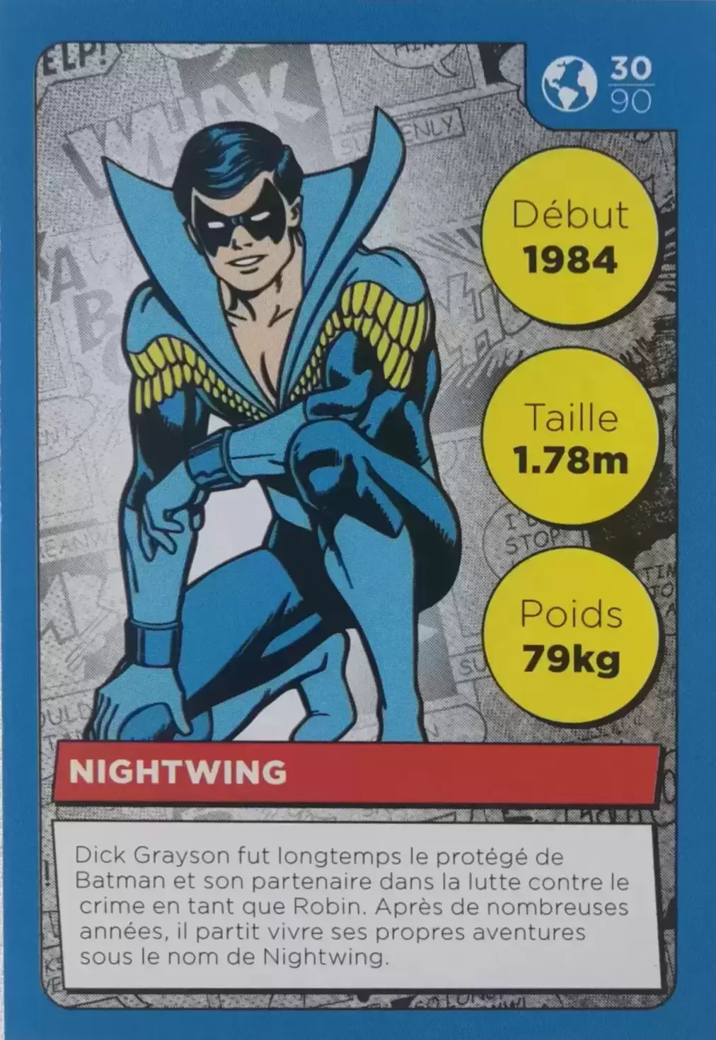 Cartes Auchan DC Comics - Nightwing