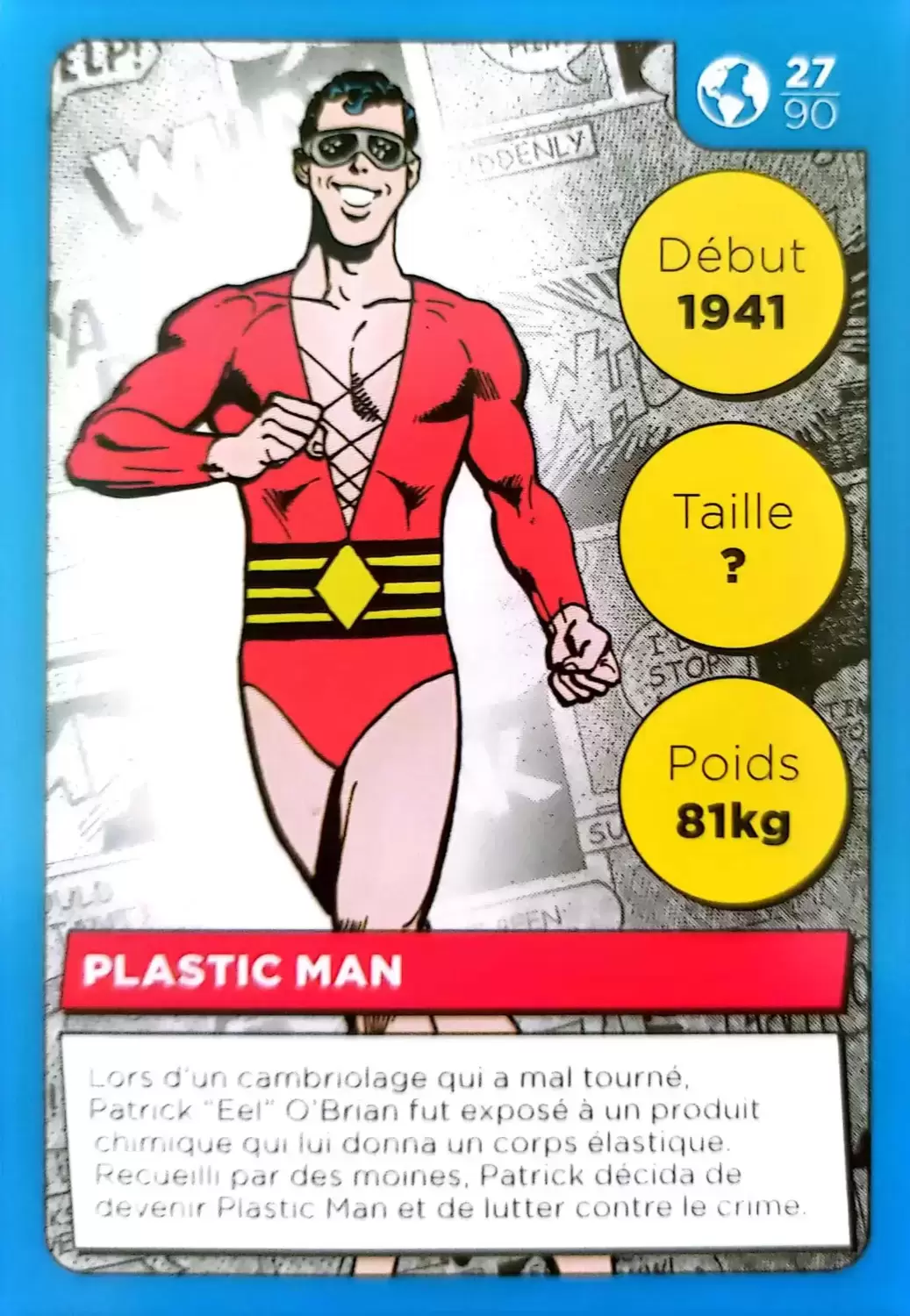 Cartes Auchan DC Comics - Plastic Man