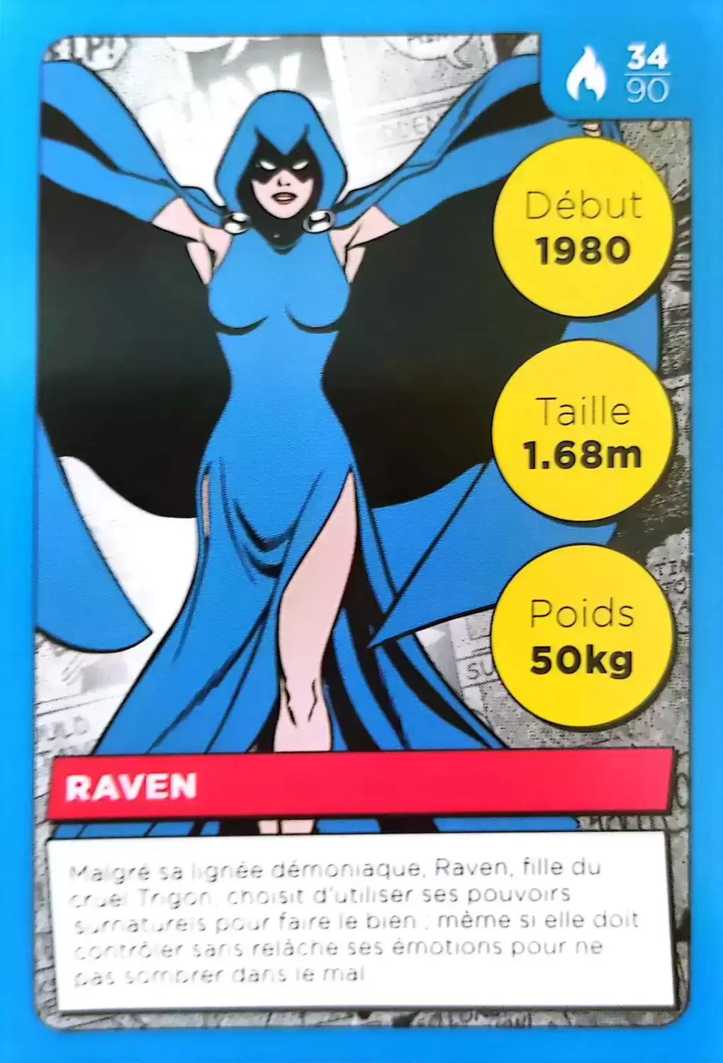 Cartes Auchan DC Comics - Raven