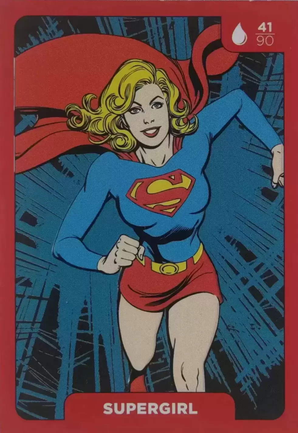 Cartes Auchan DC Comics - Supergirl