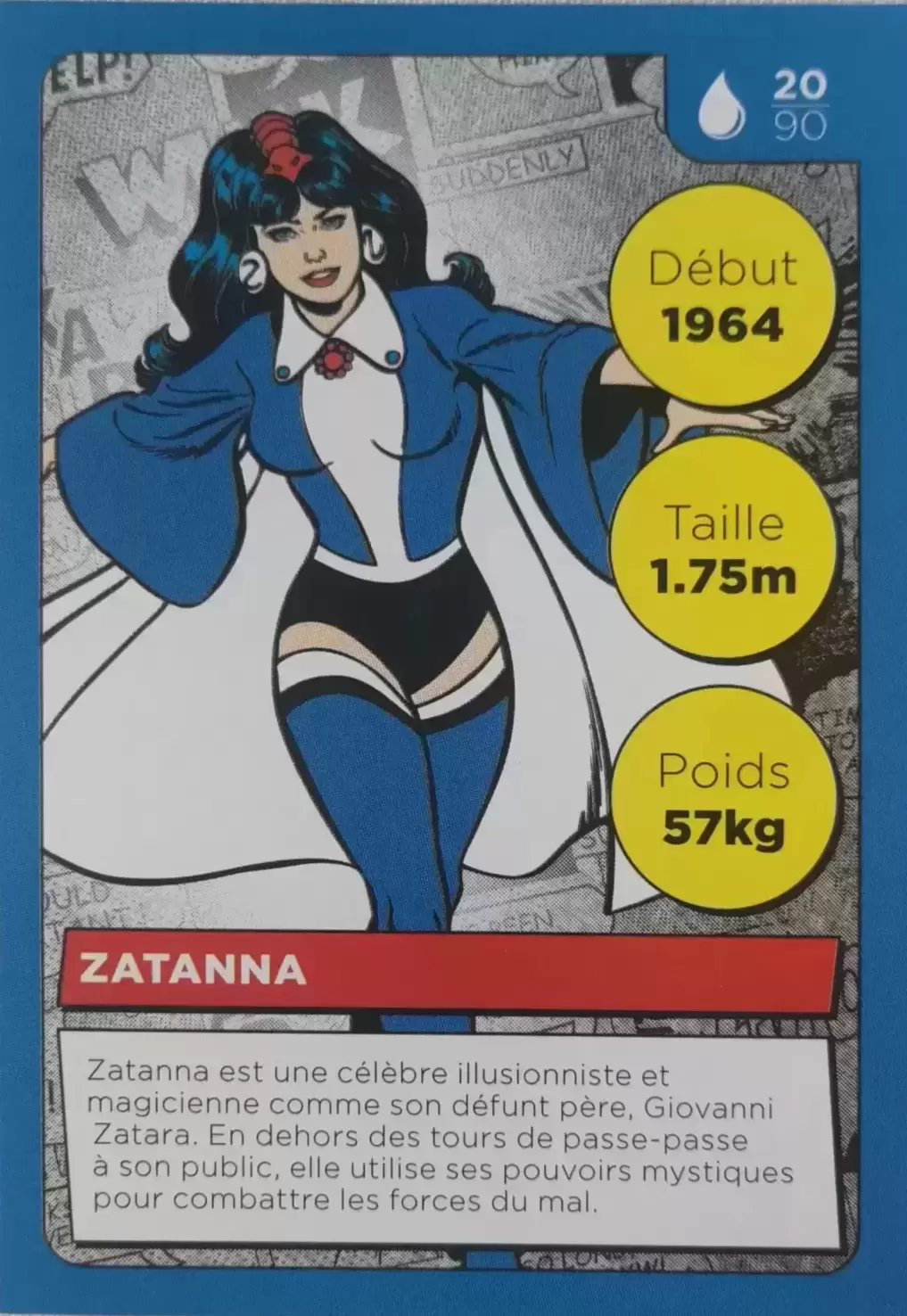 Cartes Auchan DC Comics - Zatanna