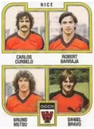 Football 83 - Carlos Curbelo / Robert Barraja / Bruno Metsu / Daniel Bravo - Nice