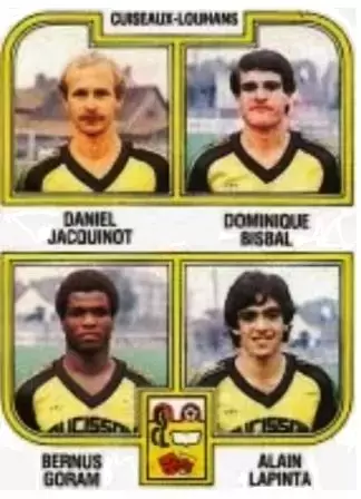 Football 83 - Daniel Jacquinot / Dominique Bisbal / Bernus Goram / Alain Lapinta - Cuiseaux-Louhans