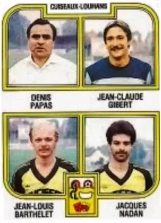 Football 83 - Denis Papas / Jean-Claude Gibert / Jean-Louis Barthelet / Jacques Nadan - Cuiseaux-Louhans