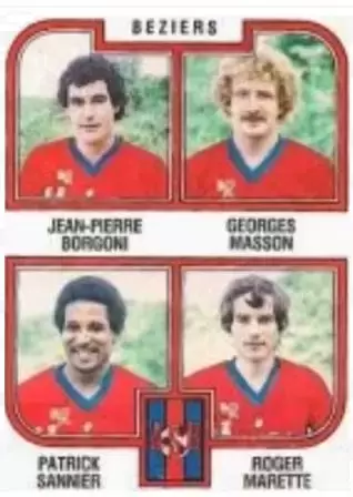 Football 83 - Jean-Pierre Borgoni / Georges Masson / Patrick Sannier / Roger Marette - Beziers
