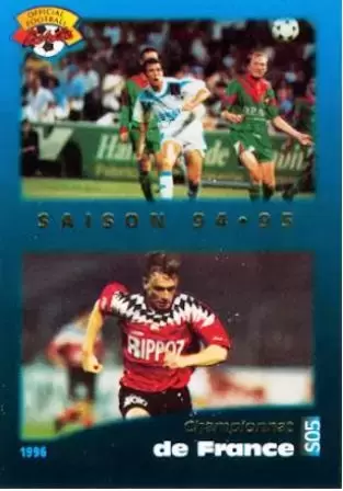 Panini U.N.F.P. Football Cards 1995-1996 - Championnat de France - Saison 94/95