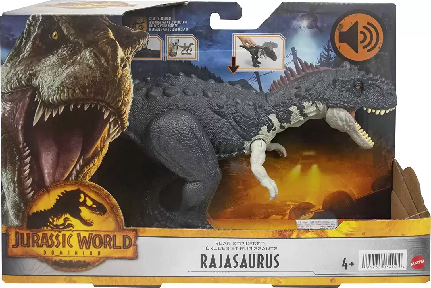 Jurassic World Dominion - Rajasaurus - Roar Strikers