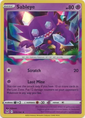 Lost Origin - Sableye Holo