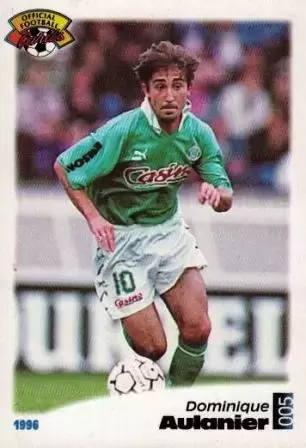 Panini U.N.F.P. Football Cards 1995-1996 - Dominique Aulanier - Saint-Etienne