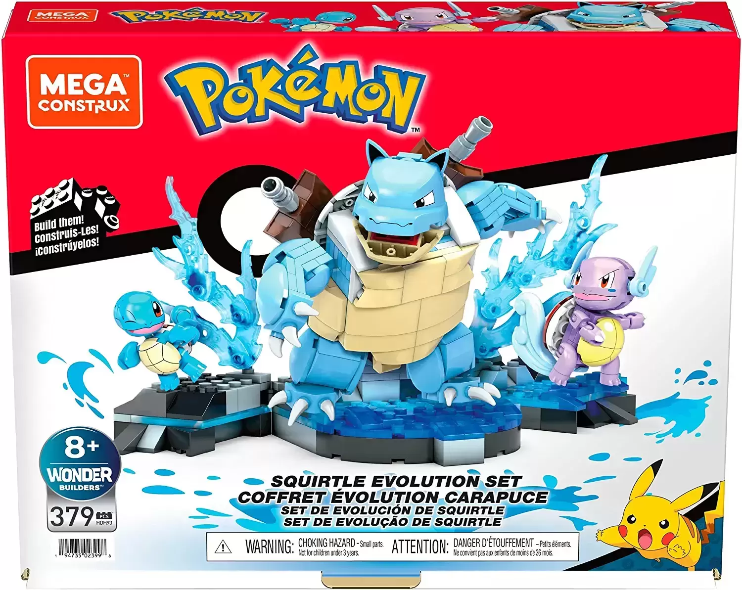 Pokémon Mega Construx - Squirtle Evolution Set