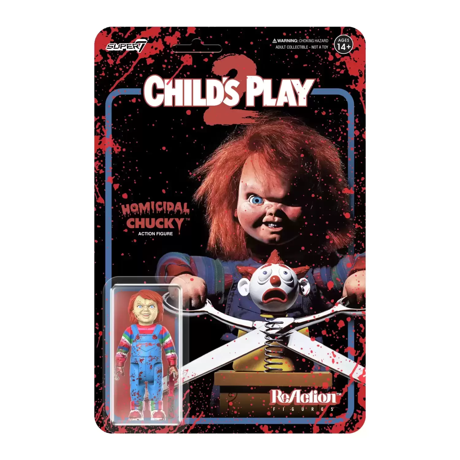 ReAction Figures - Child\'s Play 2 - Homicidal Chucky (Blood Splatter)