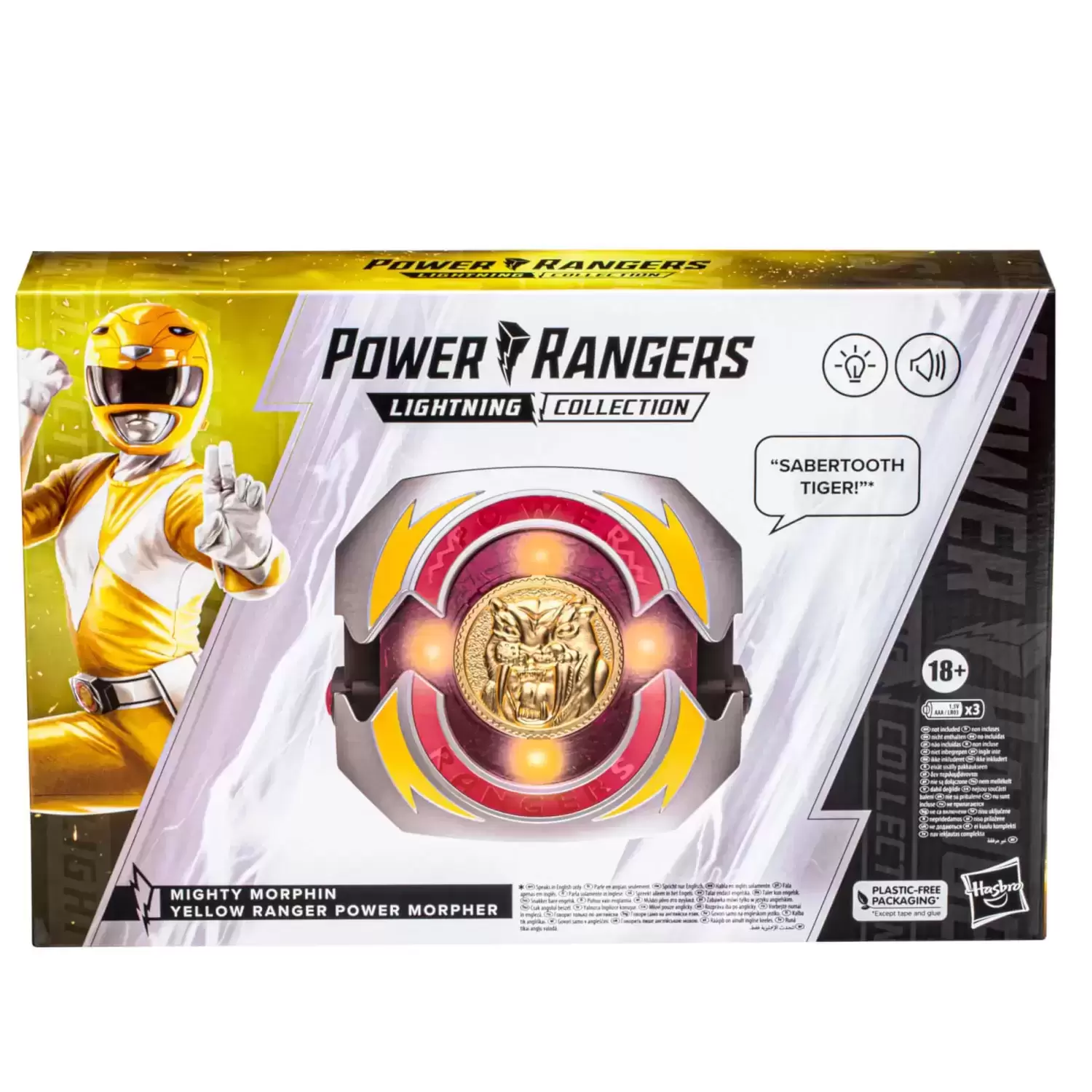 Power Rangers Hasbro - Lightning Collection - Mighty Morphin Yellow Ranger Power Morpher