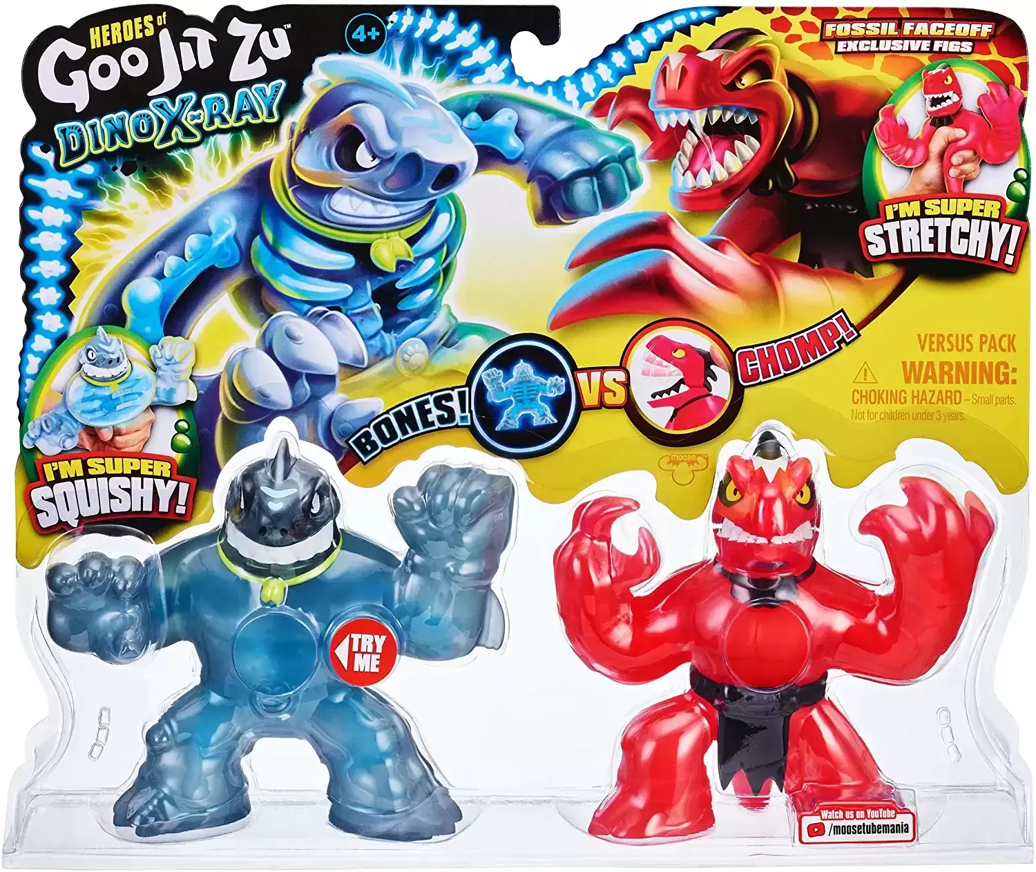 Goo Jit Zu - Dino X-Ray - Dino X-Ray - Thrash Vs Veraptz