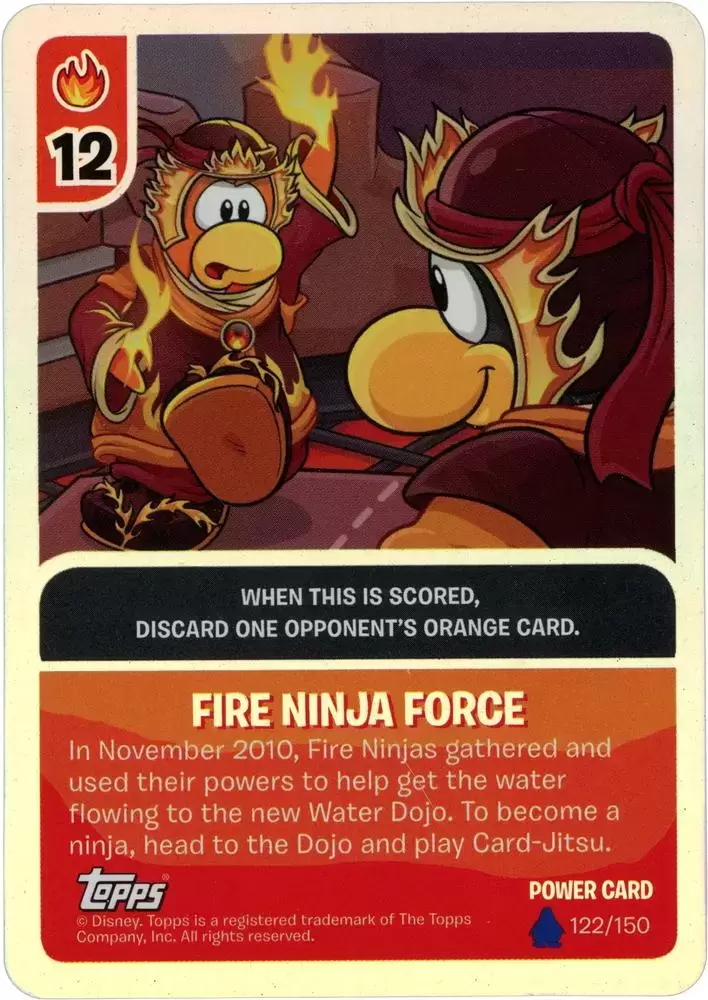 EPF Agents - 2011 Topps Club Penguin Card-Jitsu Water Second Wave