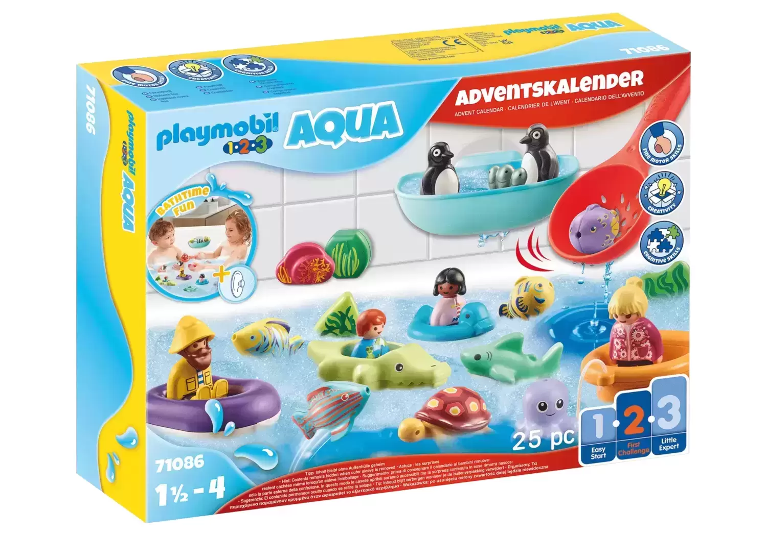 Playmobil advent calendars - Advent Calendar - PLAYMOBIL 1.2.3 Bathtime Fun