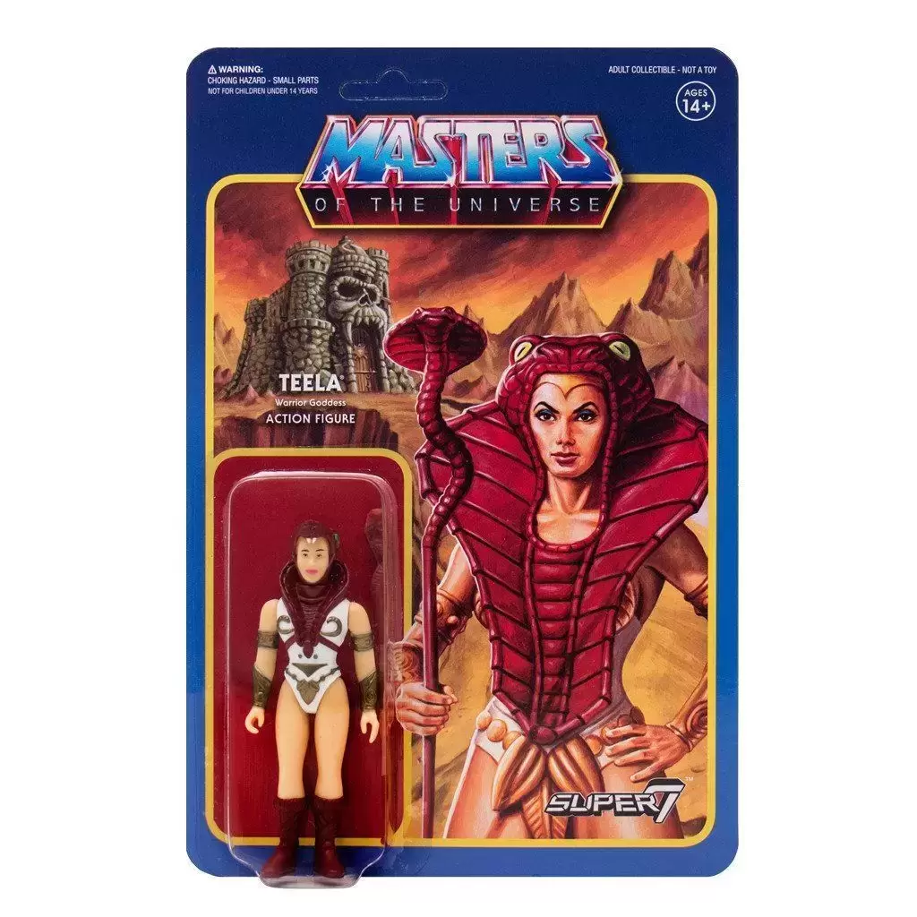 Super7 - Masters of the Universe - Reaction - Teela (Vintage toy Colors)