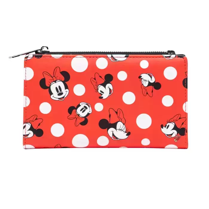 Loungefly - Porte Feuille Minnie Mouse à Pois Rouge