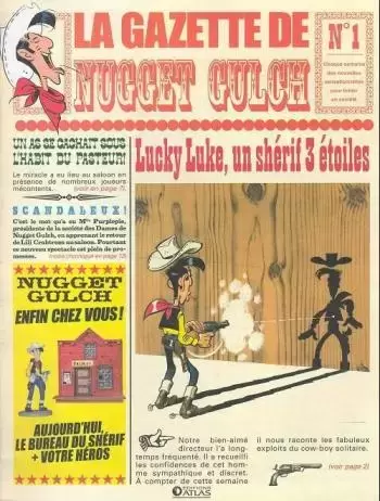 Lucky Luke - La gazette de Nugget Gulch - Lucky Luke, un shérif 3 étoiles