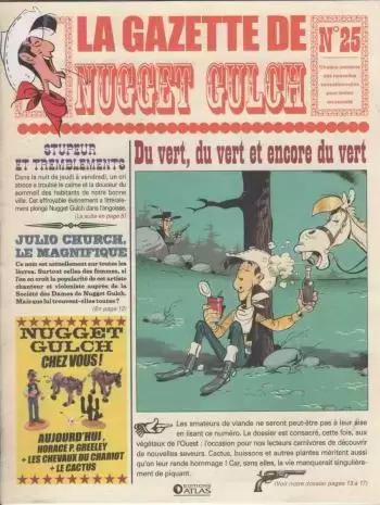 Lucky Luke - La gazette de Nugget Gulch - Du vert, du vert et encore du vert
