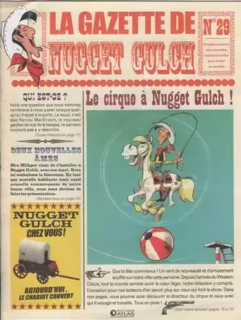 Lucky Luke - La gazette de Nugget Gulch - Le cirque à Nugget Gulch !