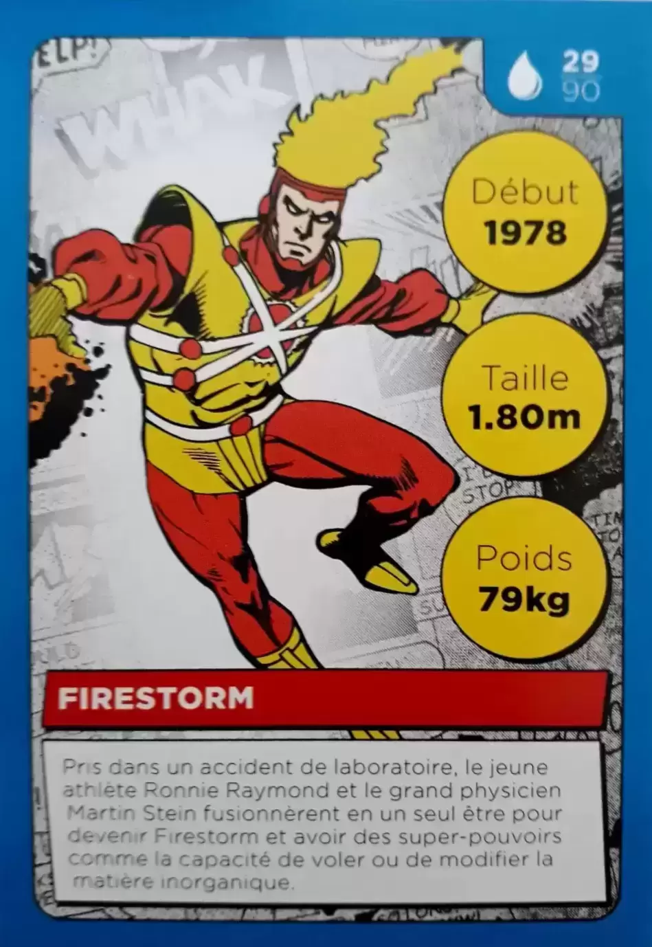 Cartes Auchan DC Comics - Firestorm