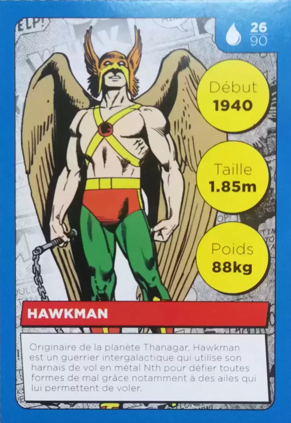 Cartes Auchan DC Comics - Hawkman