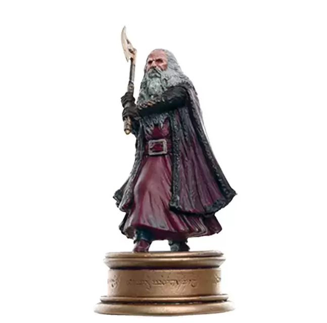 The Lord of The Rings - Chess Collection - Dwarf Lord (White Pawn)