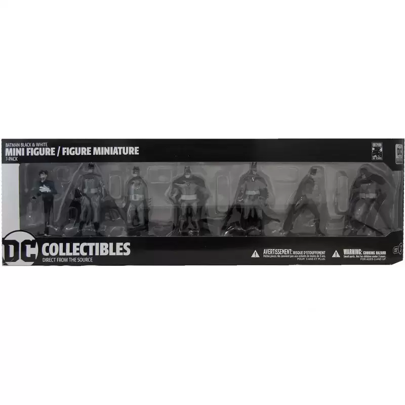 Batman Black & White - DC Collectibles - Batman Black & White PVC Minifigure 7-Pack - Box Set #3