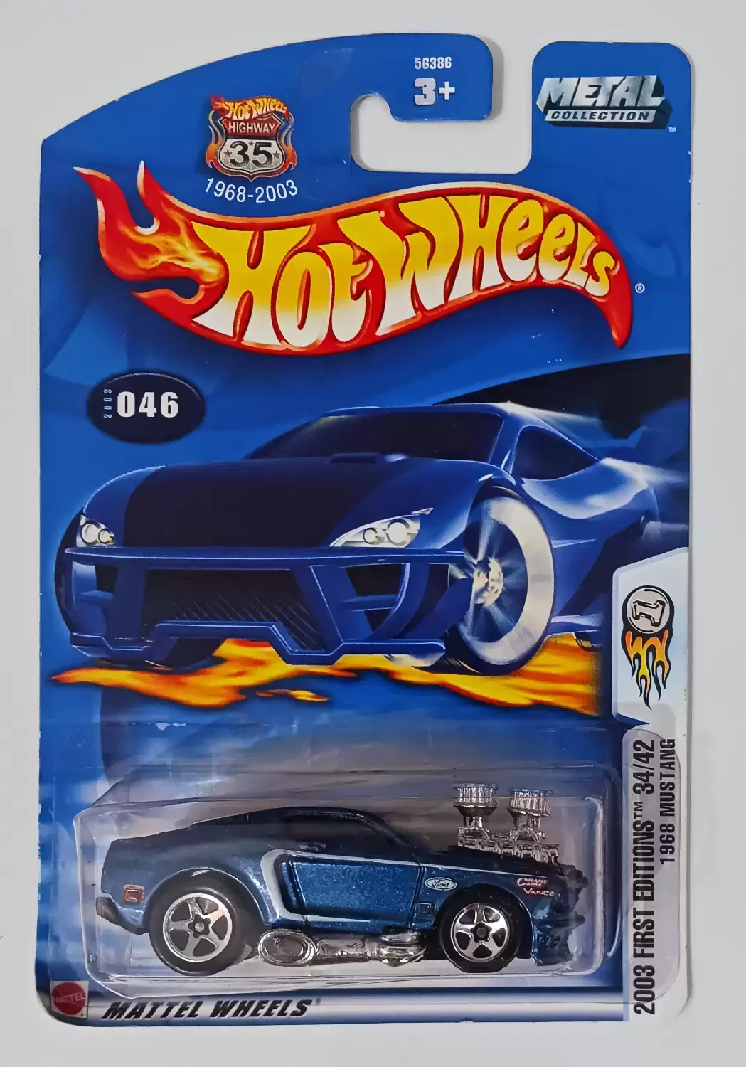 Mainline Hot Wheels - Hot Wheels Collector No. 046 First Editions 1968 Mustang