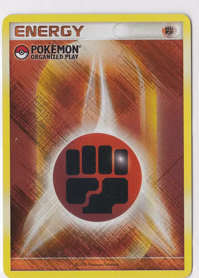 Énergies Génériques Play! Pokémon - Énergie Combat Reverse Logo Pokémon Organized Play 2009