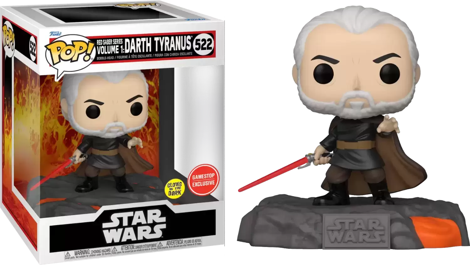 POP! Star Wars - Red Saber Series Volume 1 - Darth Tyranus GITD